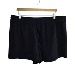 Lou & Grey | Black Pull-On Drawstring Elastic Waist Athleisure Shorts Size XL